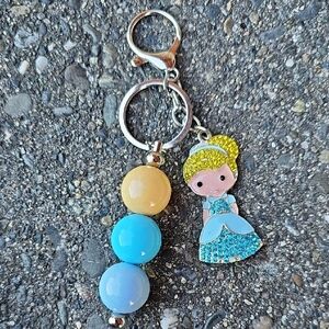 Princess Keychain with Beads